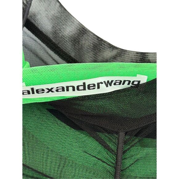 Alexander Wang Double Layer Stretch Mesh Mini Dress Women’s Size Large - Picture 8 of 13
